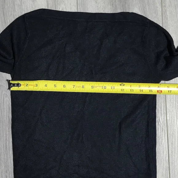 Chic Vintage Y2K Esprit Black Long Sleeve “Boat-Neck” Sweater Top - Size Medium - Picture 7 of 8